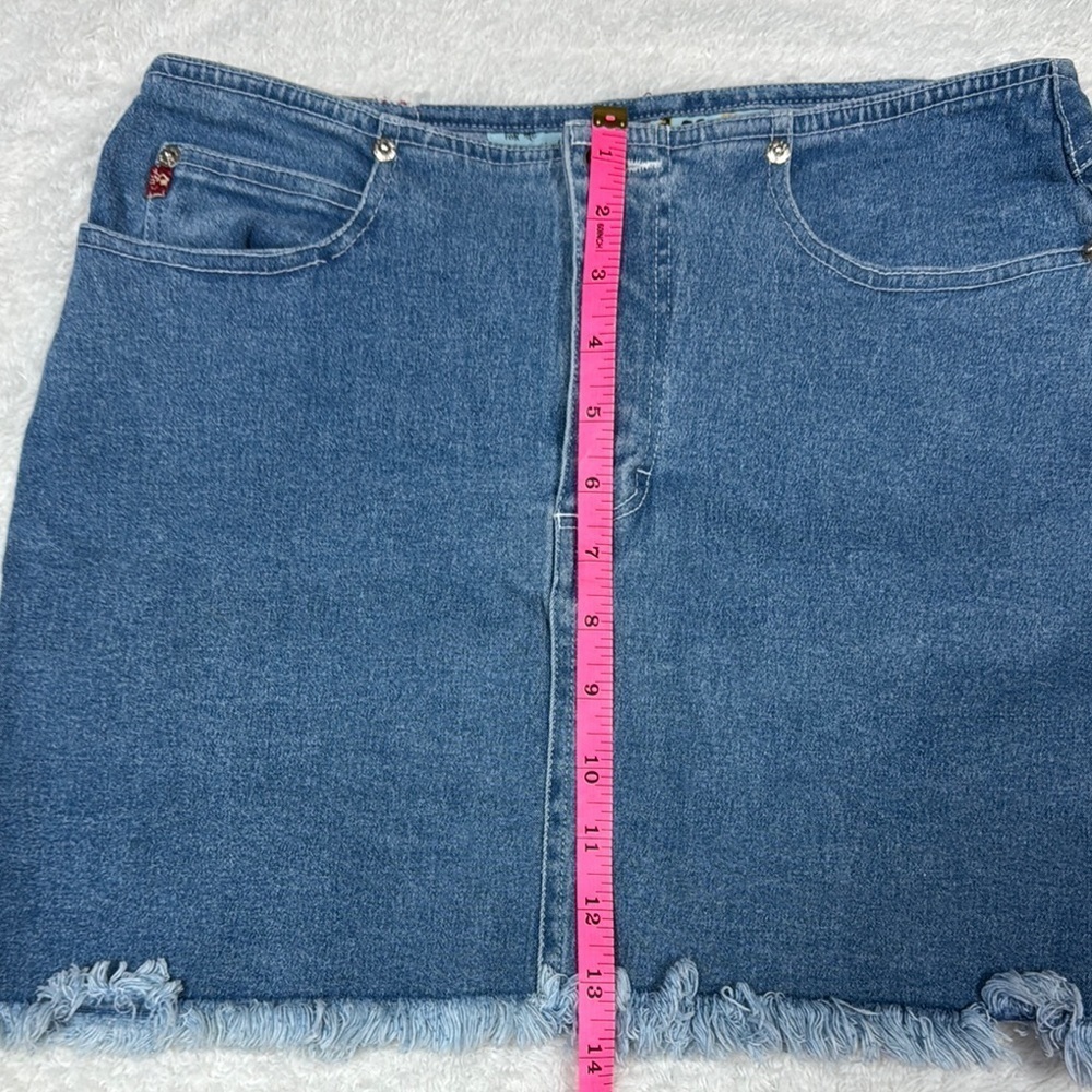 Mudd Blue Y2K mini Jean skirt size 9 - Picture 5 of 5